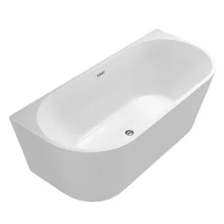 Victorian Plumbing Apollo Back To Wall Modern Curved Bath (1700 X 800mm) -Victorian Plumbing shop lbt40w n d