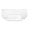 Victorian Plumbing Apollo Back To Wall Modern Curved Bath (1700 X 800mm) -Victorian Plumbing shop lbt40w n d4