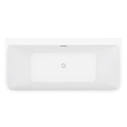 Victorian Plumbing Orion Back To Wall Modern Square Bath (1700 X 735mm)