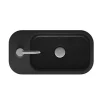 Crosswater Popolo 480 X 250mm (1TH) Wall Hung Cloakroom Basin - Matt Black -Victorian Plumbing shop lha1