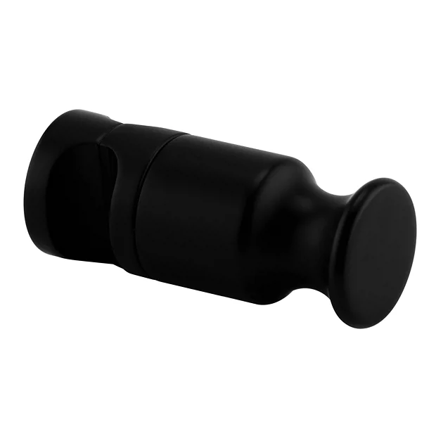 Victorian Plumbing Matt Black Robe Hook Attachment For Metro/Urban Tube Radiators 4 Victorian Plumbing Matt Black Robe Hook Attachment For Metro/Urban Tube Radiators - Image 2