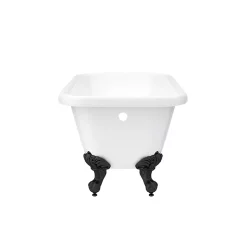 Victorian Plumbing Bromley 1780 Single Ended Roll Top Bath + Matt Black Leg Set 13 Victorian Plumbing Bromley 1780 Single Ended Roll Top Bath + Matt Black Leg Set -Victorian Plumbing shop mbbrom1780b detail3