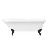 Victorian Plumbing Bromley 1780 Single Ended Roll Top Bath + Matt Black Leg Set -Victorian Plumbing shop mbbrom1780b detail4