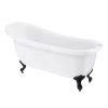 Victorian Plumbing Oxford 1710 Roll Top Slipper Bath + Matt Black Leg Set -Victorian Plumbing shop mbox1710b d3