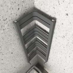 Milan Bathroom Milan Corner Anthracite 1200 X 300 X 300 Heated Towel Rail -Victorian Plumbing shop mcrn12ad1