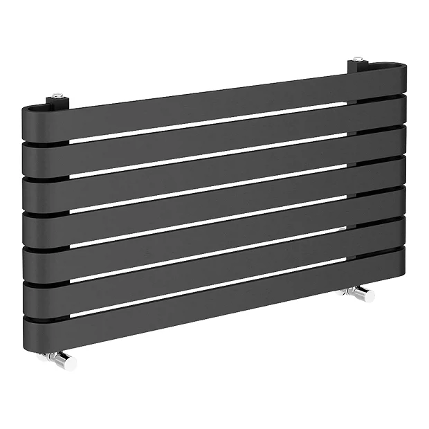 Milan Bathroom Milan Curved Anthracite 1000 X 500 Horizontal Designer Flat Panel Heated Towel Rail 6 Milan Bathroom Milan Curved Anthracite 1000 X 500 Horizontal Designer Flat Panel Heated Towel Rail - Image 4