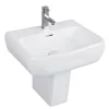 RAK Ceramic RAK Metropolitan 42cm Basin + Half Pedestal 2 RAK Ceramic RAK Metropolitan 42cm Basin + Half Pedestal -Victorian Plumbing shop met42bashalped lrg