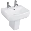 RAK Ceramic RAK Metropolitan 52cm Basin + Half Pedestal
