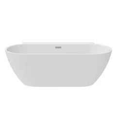Victorian Plumbing Mileto 1700 X 800 Curved Back To Wall Modern Bath With Chrome Waste 11 Victorian Plumbing Mileto 1700 X 800 Curved Back To Wall Modern Bath With Chrome Waste -Victorian Plumbing shop mfb61c d2