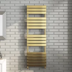 Arezzo Brushed Brass 1600 X 500 Heated Towel Rail -Victorian Plumbing shop mil16bbd1
