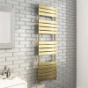 Arezzo Brushed Brass 1600 X 500 Heated Towel Rail 2 Arezzo Brushed Brass 1600 X 500 Heated Towel Rail -Victorian Plumbing shop mil16bbl