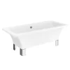 Milan Bathroom Milan 1690 Modern Square Roll Top Bath + Chrome Leg Set 1 Milan Bathroom Milan 1690 Modern Square Roll Top Bath + Chrome Leg Set -Victorian Plumbing shop milan1690modernsquarerolltopbathwithchromelegsetnewdetail