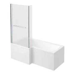 Milan Bathroom Milan Shower Bath - 1700mm L Shaped Inc. Screen With Rail + Panel 7 Milan Bathroom Milan Shower Bath - 1700mm L Shaped Inc. Screen With Rail + Panel -Victorian Plumbing shop milanshowerbath1700mmlshapedincscreenwithrailandpanell