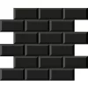 Victorian Plumbing Victoria Black Mini Metro Mosaic Tile - 291 X 296mm -Victorian Plumbing shop minblk ln