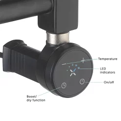 Crosswater MPRO 480 X 1140mm Electric Only Towel Rail - Matt Black 7 Crosswater MPRO 480 X 1140mm Electric Only Towel Rail - Matt Black -Victorian Plumbing shop mp48x1140felec d1 1