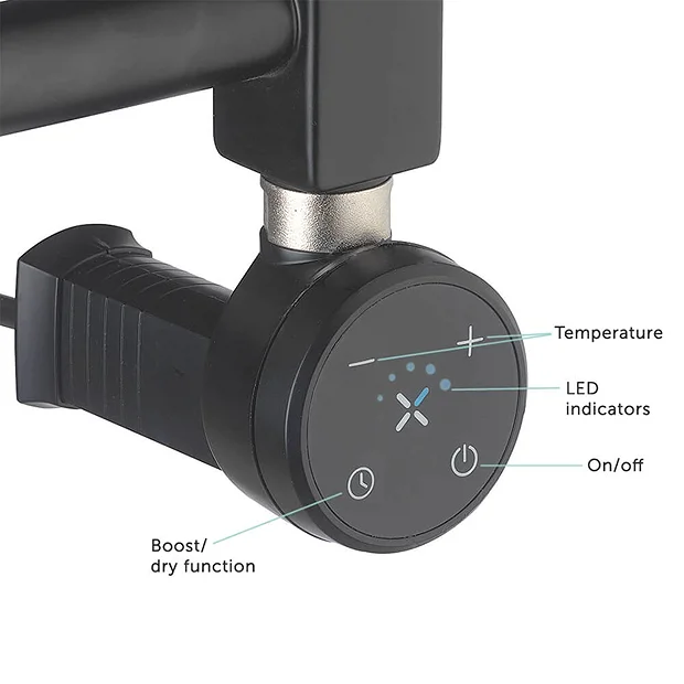 Crosswater MPRO 480 X 1380mm Electric Only Towel Rail - Brushed Brass Effect 3 Crosswater MPRO 480 X 1380mm Electric Only Towel Rail - Brushed Brass Effect