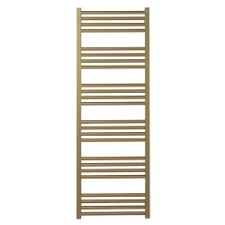Crosswater MPRO 480 X 1380mm Heated Towel Rail - Brushed Brass Effect -Victorian Plumbing shop mp48x13800f d1