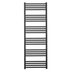 Crosswater MPRO 480 X 1380mm Heated Towel Rail - Matt Black -Victorian Plumbing shop mp48x1380mb d1
