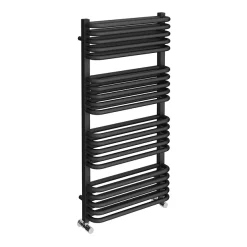 Monza­­ Bathroom Monza 500 X 1000 Anthracite Designer D-Shaped Heated Towel Rail -Victorian Plumbing shop mz10x5a d1