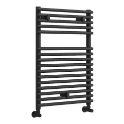 Monza­­ Bathroom Monza Black 730 X 500 Round Bar Heated Towel Rail -Victorian Plumbing shop mz8mb d1v1