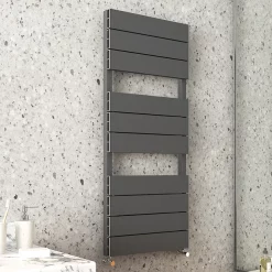 Monza Bathroom Monza Anthracite Aluminium Heated Towel Rail 1150 X 500mm Flat Panels 7 Monza Bathroom Monza Anthracite Aluminium Heated Towel Rail 1150 X 500mm Flat Panels -Victorian Plumbing shop mzal5al
