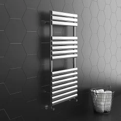 Monza Bathroom Monza 500 X 1120mm Oval Heated Towel Rail (incl. Valves + Electric Heating Kit)