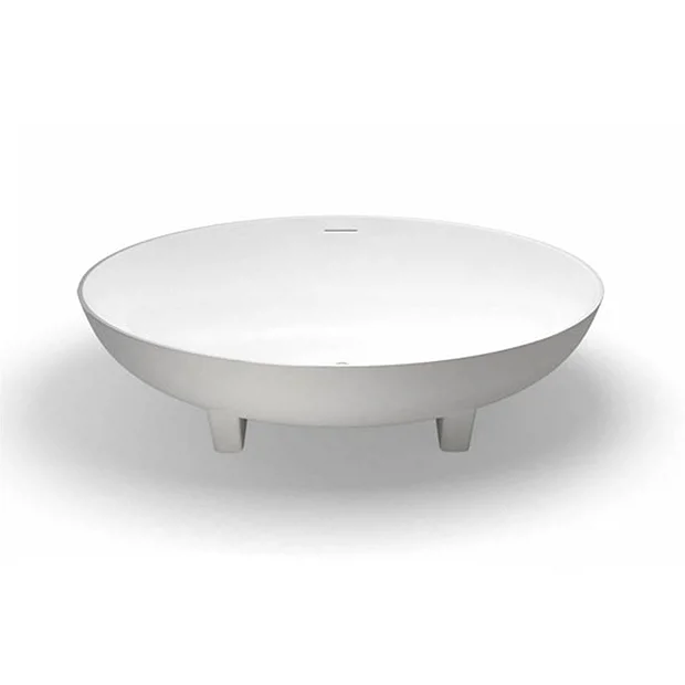 Clearwater Bath Clearwater - Lacrima Natural Stone Bath Hand Polished White - 1690 X 800mm 3 Clearwater Bath Clearwater - Lacrima Natural Stone Bath Hand Polished White - 1690 X 800mm