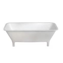 Clearwater Bath Clearwater - Lonio Natural Stone Bath Hand Polished White - 1700 X 750mm -Victorian Plumbing shop n19 detail1