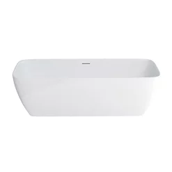 Clearwater Bath Clearwater Vicenza Piccolo Natural Stone Hand Polished White Bath - 1600 X 750mm