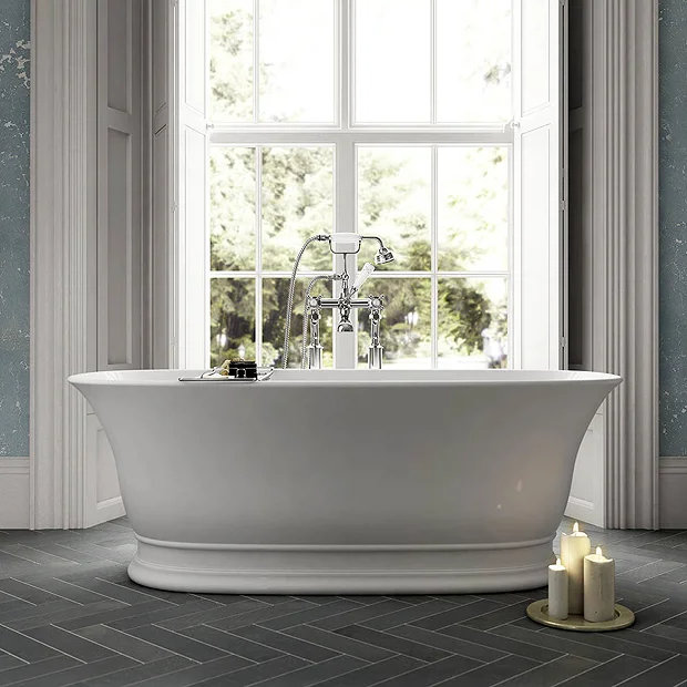 Old London Farringdon L1555 X W740mm Double Ended Freestanding Bath 4 Old London Farringdon L1555 X W740mm Double Ended Freestanding Bath - Image 2