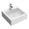 Nuie 470 X 450mm Square Ceramic Counter Top Basin - 1 Tap Hole -Victorian Plumbing shop nbv102 detail1
