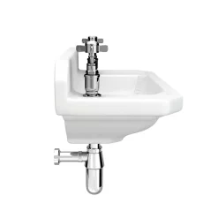 Nui Carlton 515mm Traditional Cloakroom Basin (2 Tap Hole - Depth 300mm) -Victorian Plumbing shop ncs829 n d2