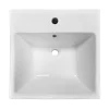 Victorian Plumbing Novus 510 X 500mm Square Ceramic Counter Top Basin - 1 Tap Hole -Victorian Plumbing shop nct510 d2