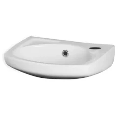 Victorian Plumbing Wave Modern Cloakroom Basin (1TH - 350mm)
