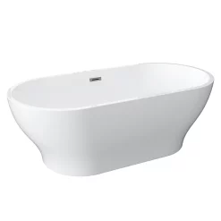 Victorian Plumbing Novus 1700 X 805 Double Ended Bath With Chrome Waste