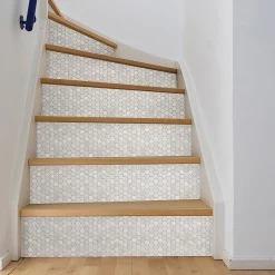 Fine Decor Wallpap Hexagon Marble Peel & Stick Backsplash Tiles - Pack Of 4