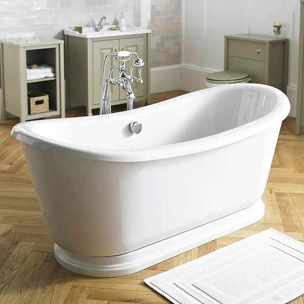 Old London Greenwich 1740 X 800mm Double Ended Slipper Freestanding Bath 4 Old London Greenwich 1740 X 800mm Double Ended Slipper Freestanding Bath - Image 2