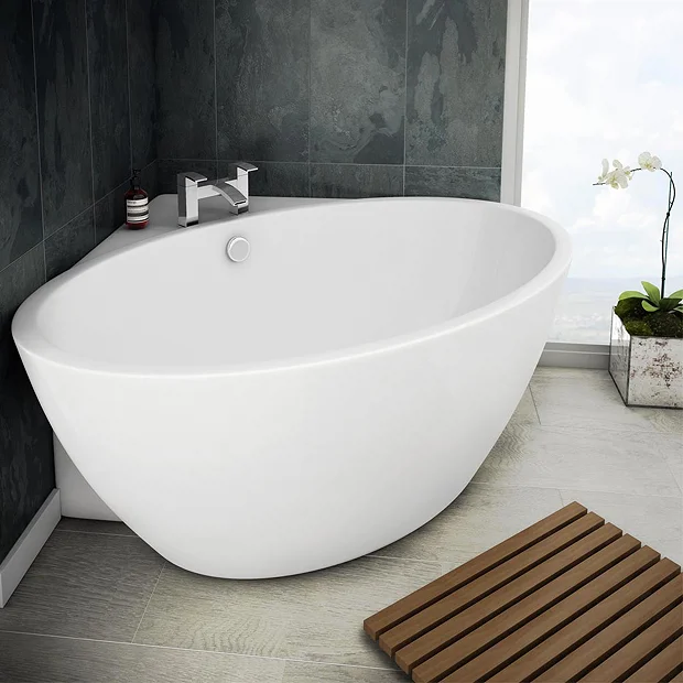 Victorian Plumbing Orbit Corner Modern Free Standing Bath (1270 X 1270mm) 4 Victorian Plumbing Orbit Corner Modern Free Standing Bath (1270 X 1270mm) - Image 2