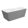 Victorian Plumbing Orion Matt Grey Back To Wall Modern Square Bath (1700 X 740mm) 2 Victorian Plumbing Orion Matt Grey Back To Wall Modern Square Bath (1700 X 740mm) -Victorian Plumbing shop ori17gry nw d5