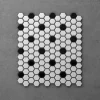 Victorian Plumbing Otsu Hexagon Mosaic Tile Sheet Black & White - 300 X 260mm 2 Victorian Plumbing Otsu Hexagon Mosaic Tile Sheet Black & White - 300 X 260mm -Victorian Plumbing shop othxbw lrg1