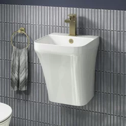 Victorian Plumbing Otsu Concave Kit-Kat Mosaic Tile Sheet Gloss Grey Speckled - 295 X 295mm -Victorian Plumbing shop otkkggs d2