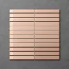 Victorian Plumbing Otsu Kit-Kat Mosaic Tile Sheet Gloss Pink - 295 X 295mm