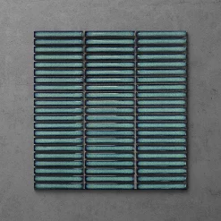 Victorian Plumbing Otsu Mini Kit-Kat Mosaic Tile Sheet Gloss Turquoise Speckled - 290 X 280mm 7 Victorian Plumbing Otsu Mini Kit-Kat Mosaic Tile Sheet Gloss Turquoise Speckled - 290 X 280mm -Victorian Plumbing shop otmkktur l2