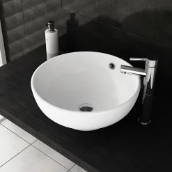Nuie 410 Round Counter Top Vessel -Victorian Plumbing shop premier420roundcountertopvesseld1