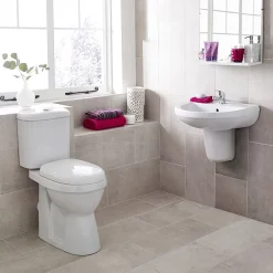 Nuie Caledon 555mm Basin With Semi Pedestal