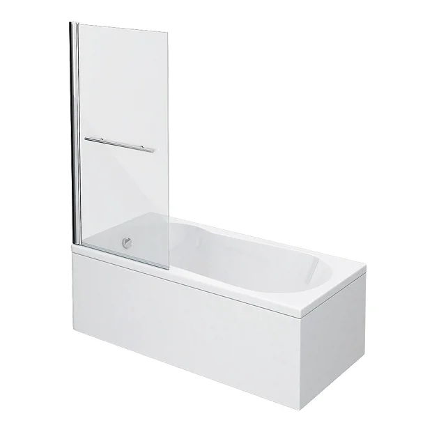 Victorian Plumbing Taranto 1700 X 800mm Keyhole Shower Bath With Screen 4 Victorian Plumbing Taranto 1700 X 800mm Keyhole Shower Bath With Screen - Image 2