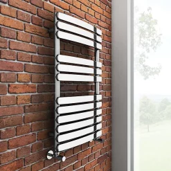 Victorian Plumbing Murano Curved H800mm X W490mm Heated Towel Rail - Chrome