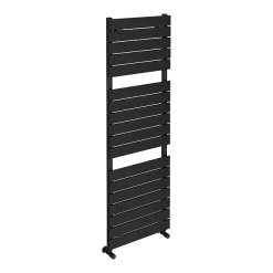Milan Bathroom Milan Matt Black 1512 X 500mm Heated Towel Rail