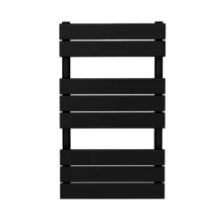 Milan Bathroom Milan Matt Black 840mm X 500mm Heated Towel Rail 8 Milan Bathroom Milan Matt Black 840mm X 500mm Heated Towel Rail -Victorian Plumbing shop rad8mb d3