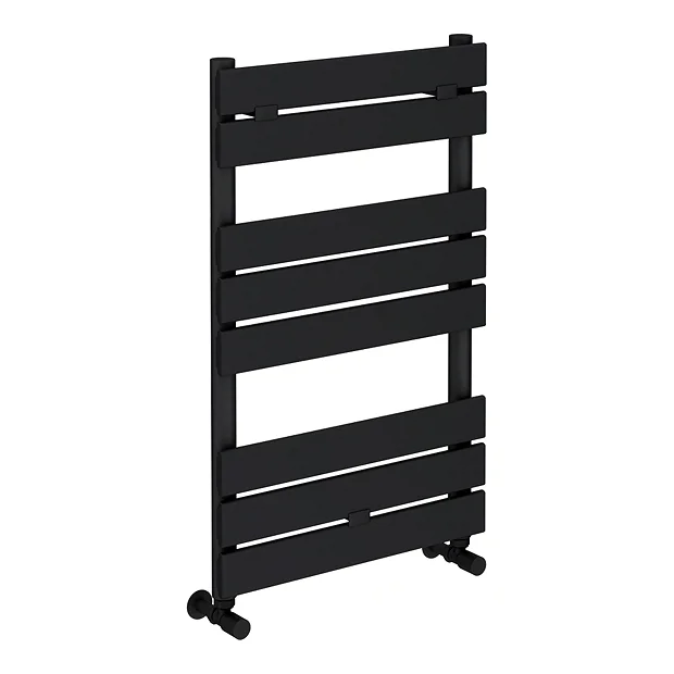 Milan Bathroom Milan Matt Black 840mm X 500mm Heated Towel Rail 6 Milan Bathroom Milan Matt Black 840mm X 500mm Heated Towel Rail - Image 4